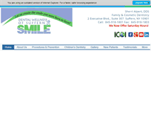 Tablet Screenshot of dentalwellnessofsuffern.com